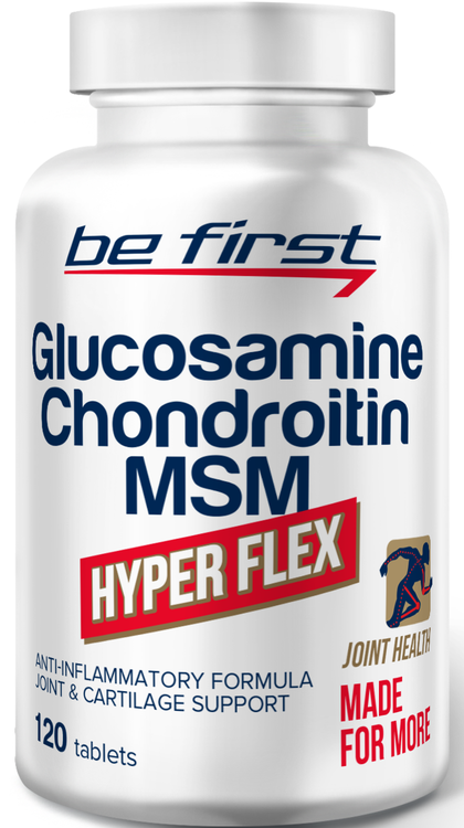Be First Glucosamine+Chondroitin+MSM Hyper Flex, 120 таб.